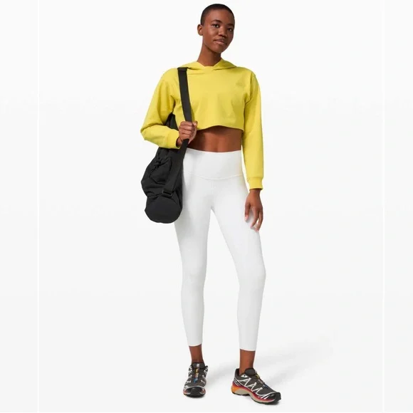 Lululemon All Yours Cropped Hoodie in Soleil - Picture 1 of 5